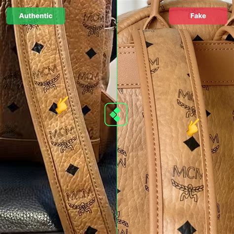 if the brass changes.color.on your mcm bag is fake|genuine mcm bag vs real.